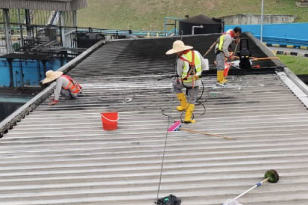 Tian Lun Factory Rooftop Cleaning